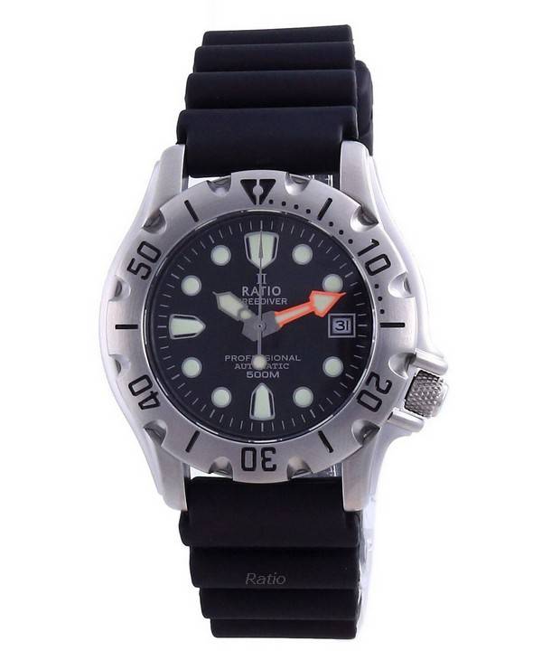 Ratio FreeDiver Professional 500M Sapphire Automatic 32BJ202A-BLK Men's Watch