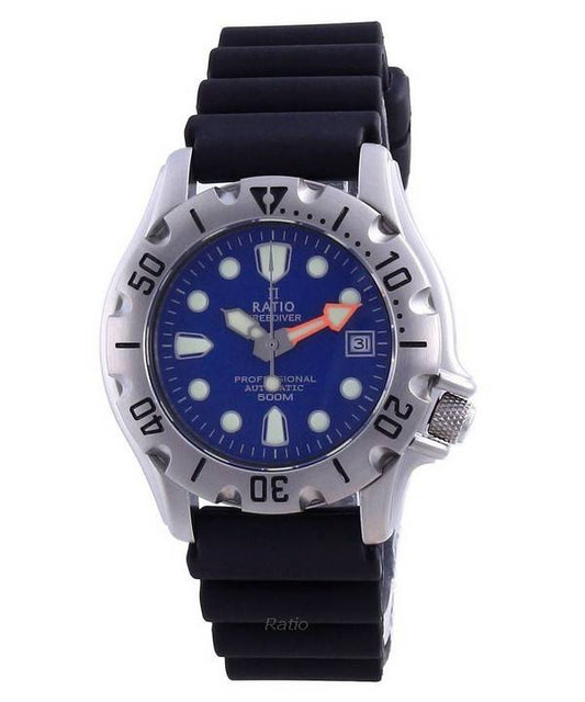 Ratio FreeDiver Professional 500M Sapphire Automatic 32BJ202A-BLU Men's Watch