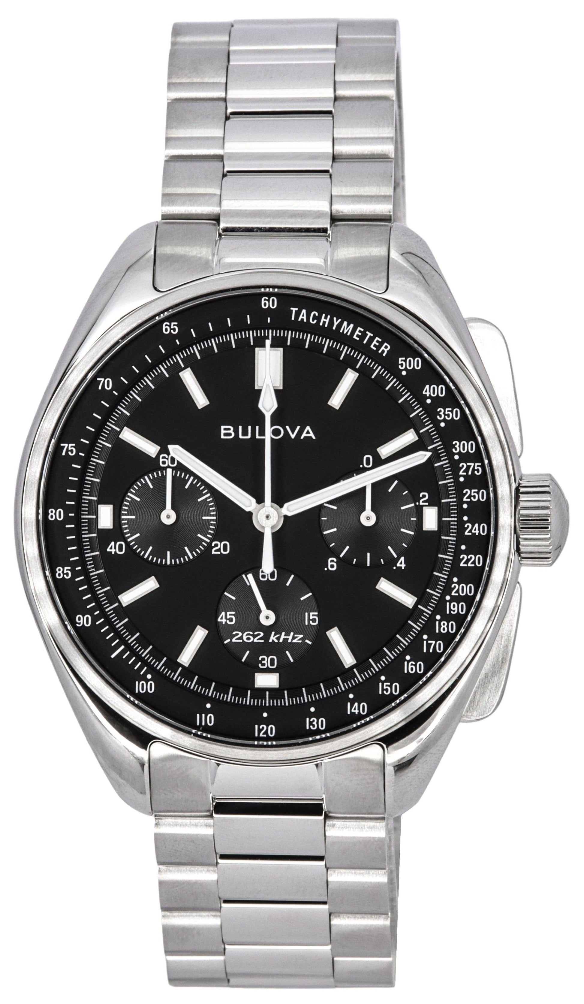 Bulova Lunar Pilot Archive Series Special Edition Chronograph Black Dial Quartz 96K111 Men's Watch With Extra Strap