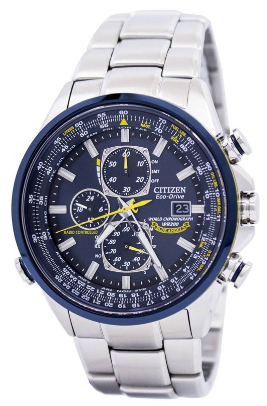 Citizen Eco-Drive Blue Angels Radio Controlled World Chronograph AT8020-54L Men's Watch
