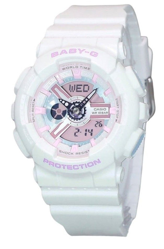 Casio Baby-G Analog Digital Resin Strap Multicolor Dial Quartz BA-110FH-7A 100M Women's Watch