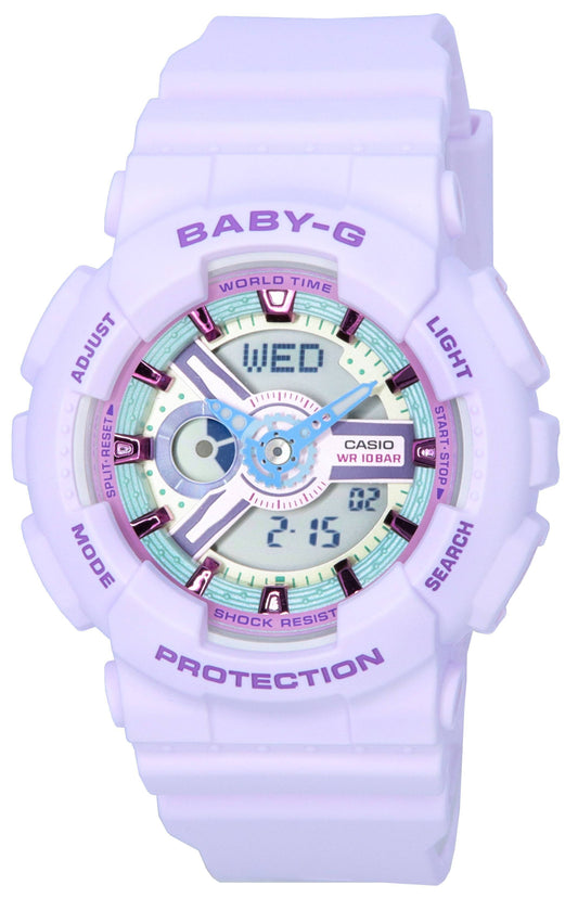 Casio Baby-G Analog Digital Pastel Meets Metallic Quartz BA-110XPM-6A BA110XPM-6 100M Women's Watch