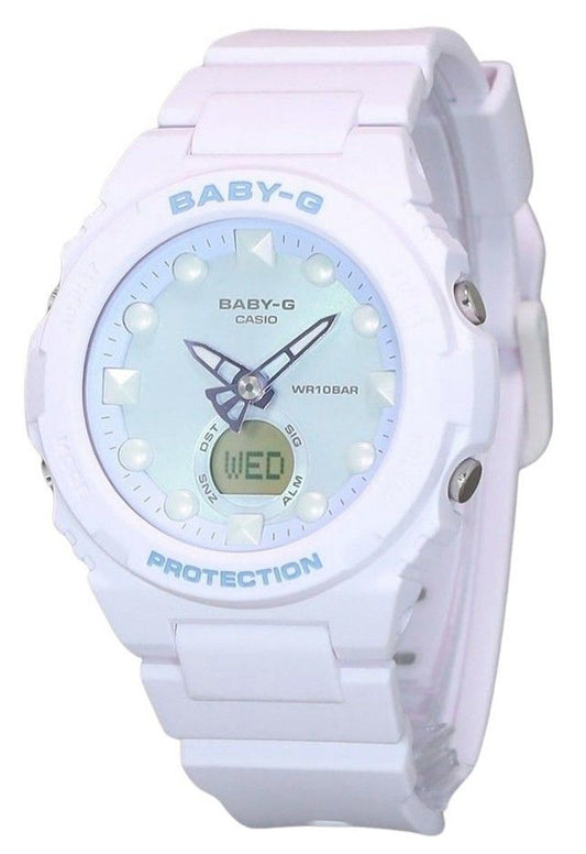 Casio Baby-G Futuristic Holographic Analog Digital Light Green Dial Quartz BGA-320FH-4A 100M Women's Watch