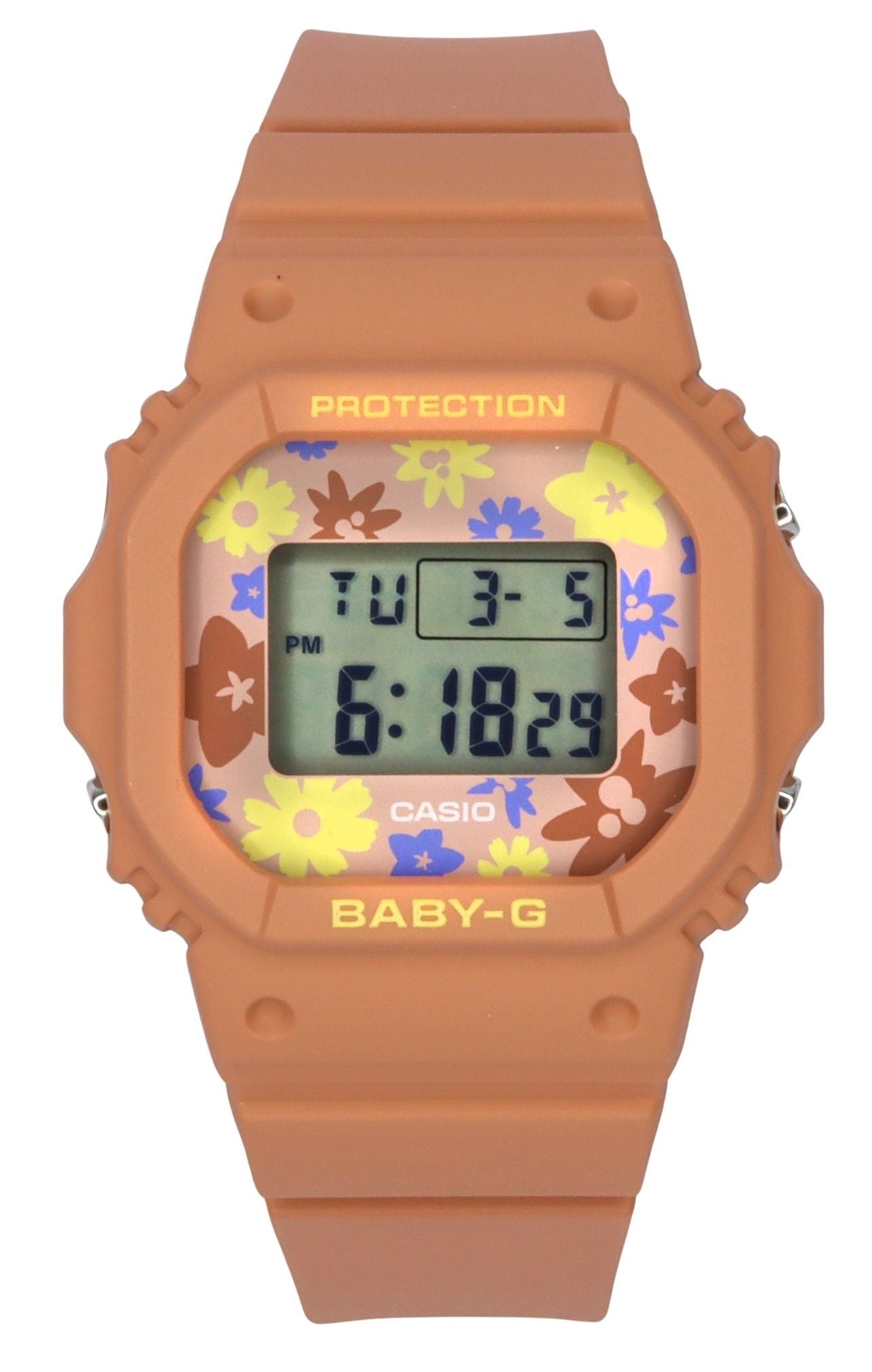 Casio Baby-G Retro Flower Field Digital Resin Strap Quartz BGD-565RP-4 100M Women's Watch