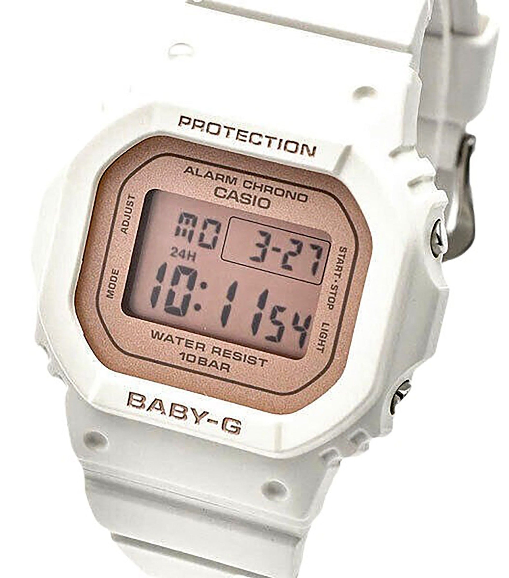 Casio Baby-G Digital White Resin Strap Quartz BGD-565SC-4 100M Women's Watch