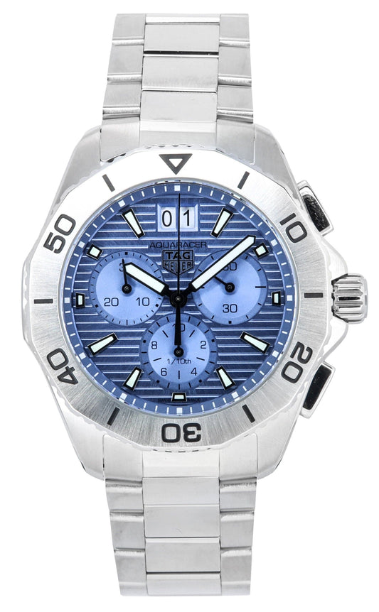 Tag Heuer Aquaracer Professional 200 Date Chronograph Sunray Blue Dial Quartz Diver's CBP1112.BA0627 200M Men's Watch