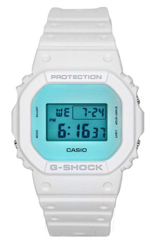 Casio G-Shock Digital White Resin Strap Quartz DW-5600TL-7 200M Men's Watch