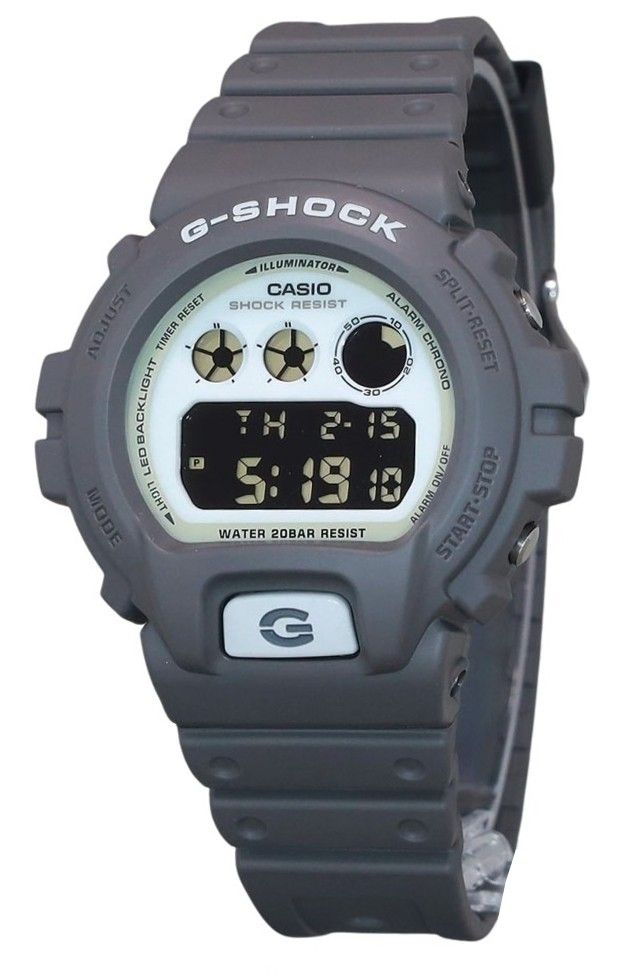 Casio G-Shock Hidden Glow Digital Resin Strap Quartz DW-6900HD-8 200M Men's Watch