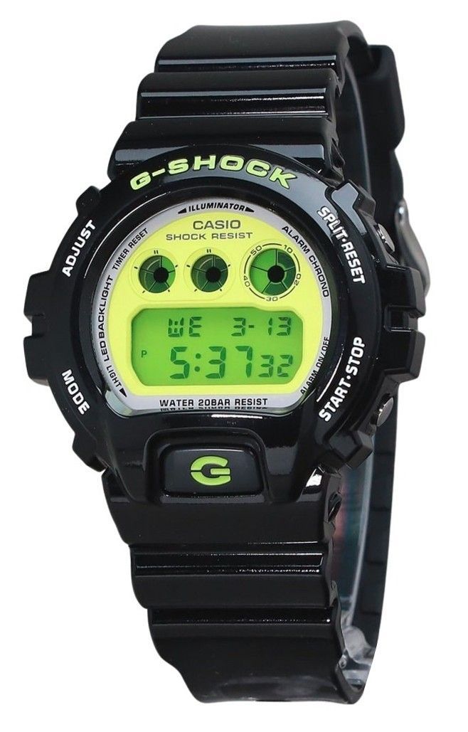 Casio G-Shock Digital Black Bio Based Resin Strap Quartz DW-6900RCS-1 200M Men's Watch