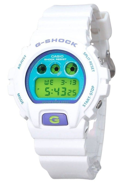 Casio G-Shock Digital White Bio Based Resin Quartz DW-6900RCS-7 200M Men's Watch