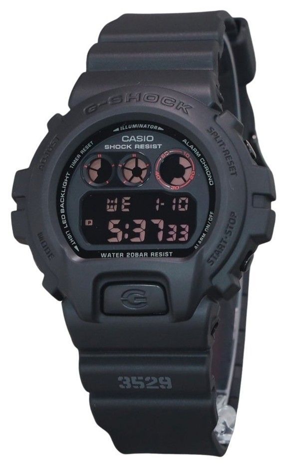 Casio G-Shock Digital Resin Strap Quartz DW-6900UMS-1 200M Men's Watch