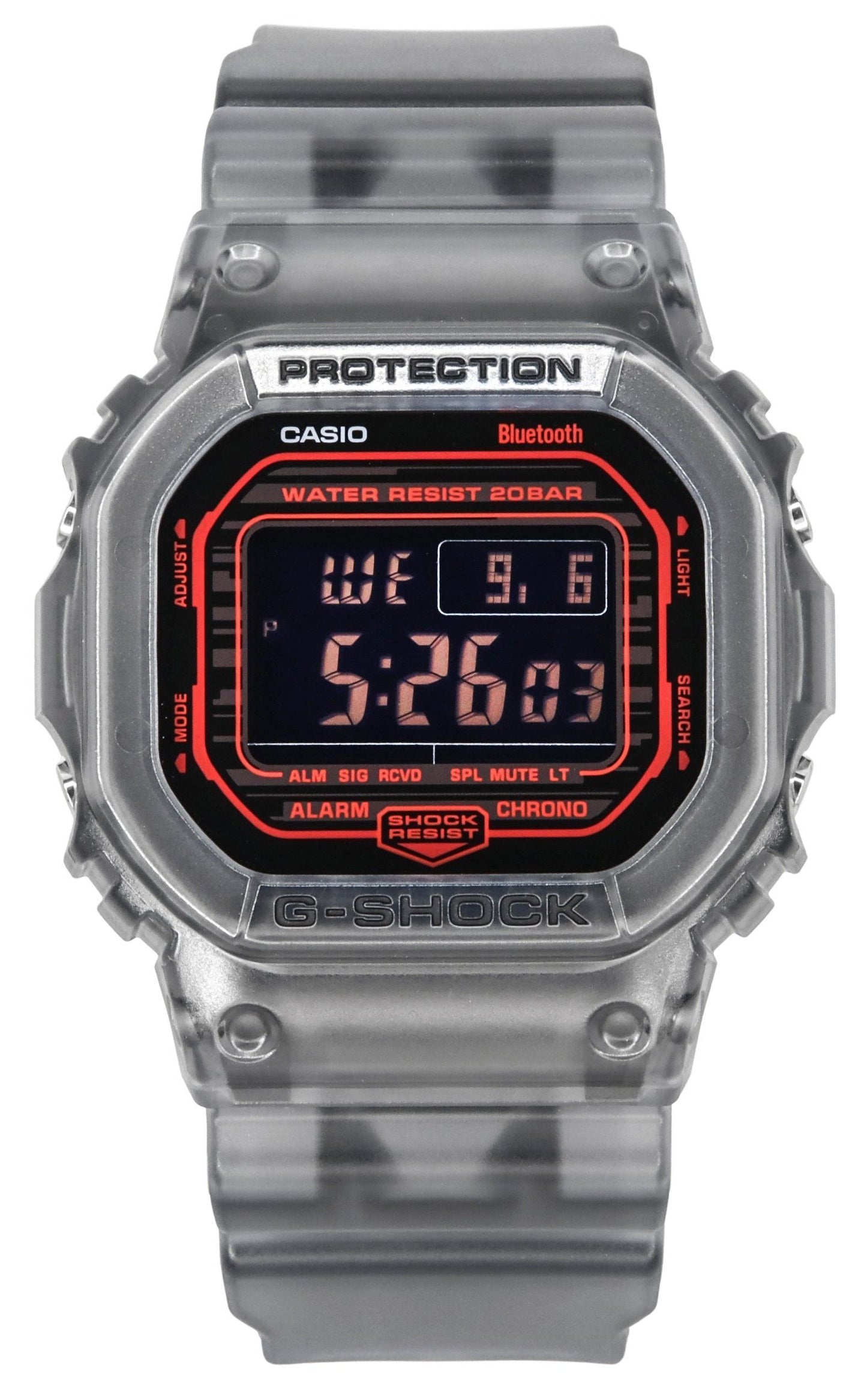 Casio G-Shock Mobile Link Digital Resin Strap Quartz DW-B5600G-1 200M Men's Watch