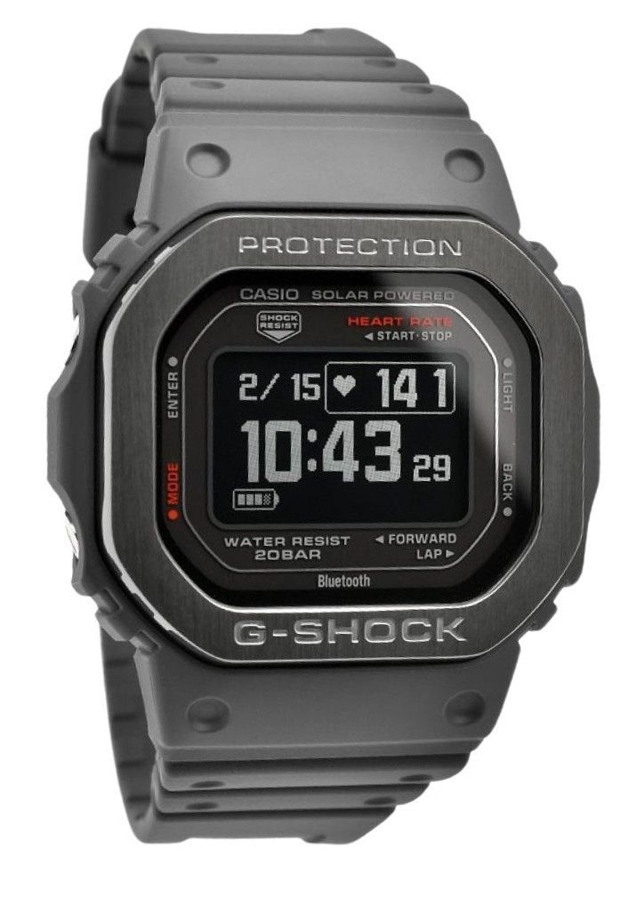 Casio G-Shock G-Squad Digital Smartphone Link Bluetooth Bio Based Resin Solar DW-H5600MB-8 200M Men's Watch