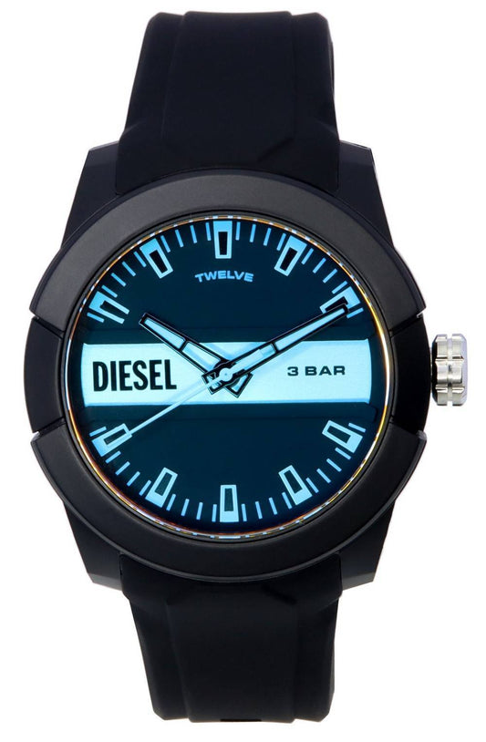 Diesel Double Up Silicone Strap MultiColour Dial Quartz DZ1982 Men's Watch