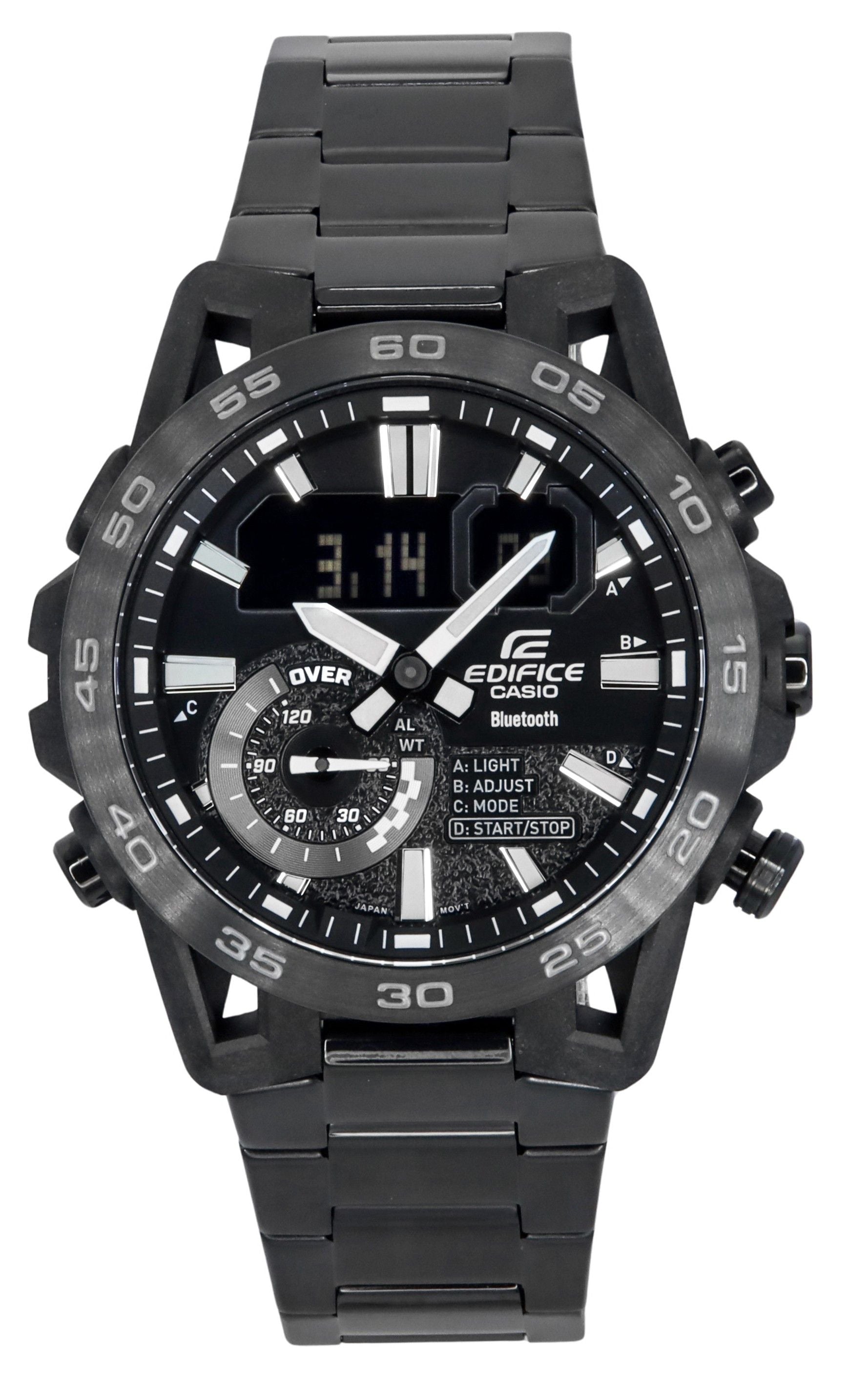 Casio Edifice Sospensione Smartphone Link Bluetooth Analog Digital Black Dial Quartz ECB-40BK-1A 100 Men's Watch