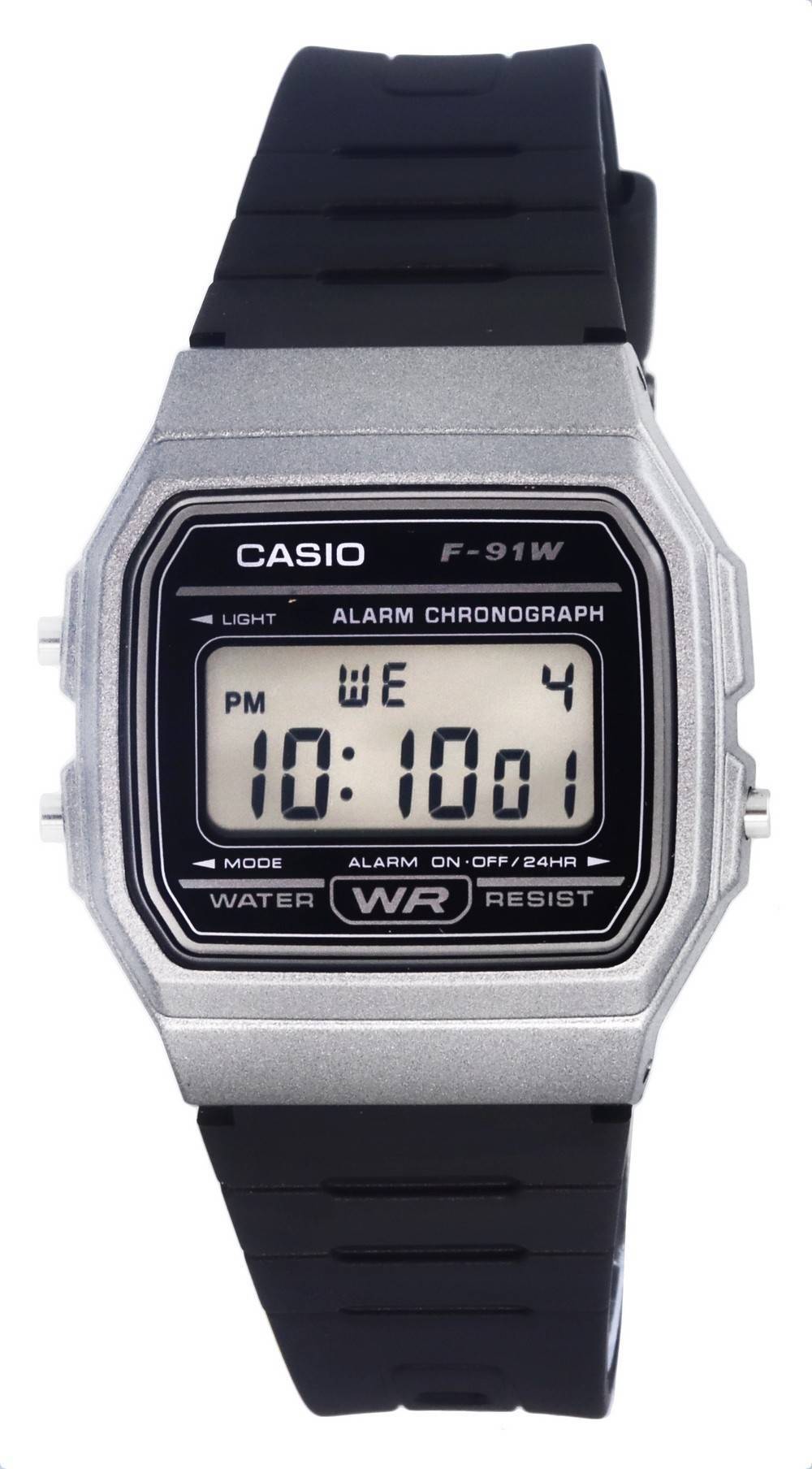 Casio Digital Resin Black Dial Quartz F-91WM-1B F91WM-1B Men's Watch