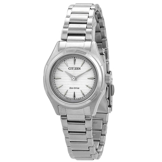 Citizen Eco-Drive Stainless Steel Silver Dial FE2110-81A 100M Women's Watch