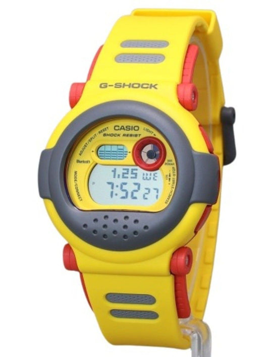 Casio G-Shock Digital Smartphone Link Yellow Resin Strap Quartz G-B001MVE-9 200M Men's Watch With Extra Strap