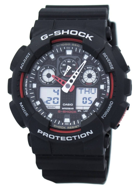 Casio G-Shock Velocity Indicator Alarm GA-100-1A4 Men's Watch