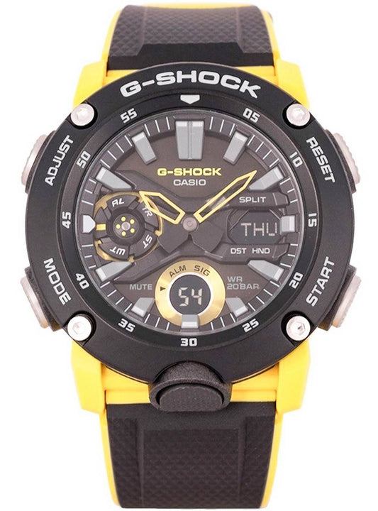 Casio G-Shock Carbon Core Guard Digital Analog Black Dial Quartz GA-2000-1A9 GA2000-1A9 200M Men's Watch