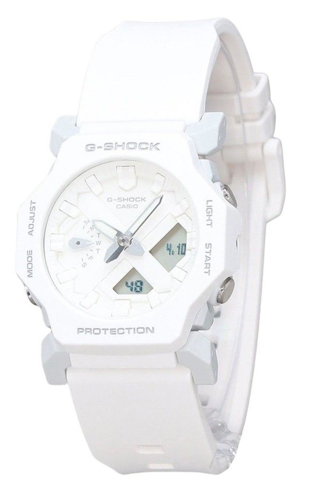 Casio G-Shock Analog Digital White Resin White Dial Strap Quartz GA-2300-7A 200M Men's Watch