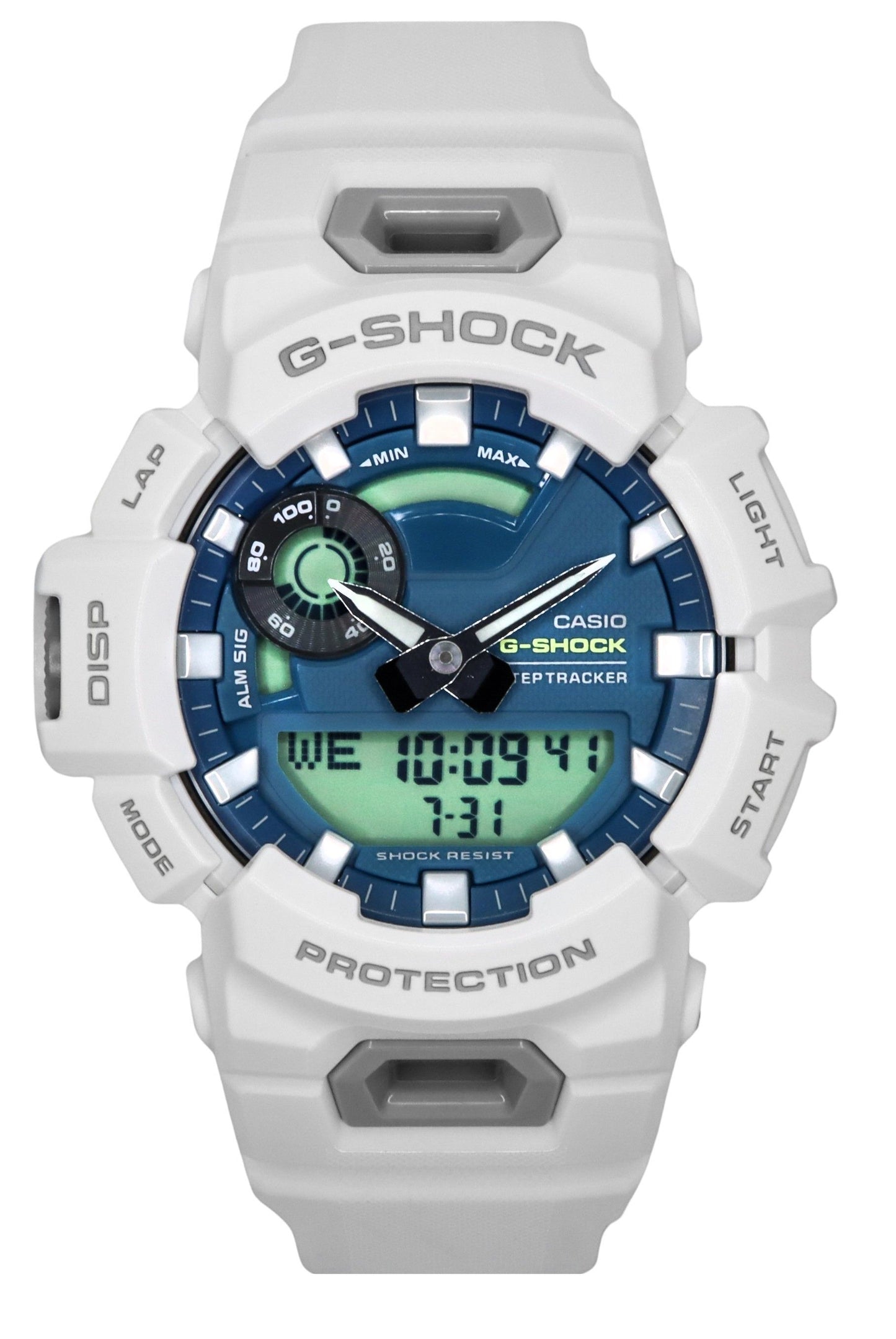 Casio G-Shock G-Squad Analog Digital Smartphone Link Bio-Based Resin Strap Blue Dial Quartz GBA-900CB-7A 200M Men's Watch