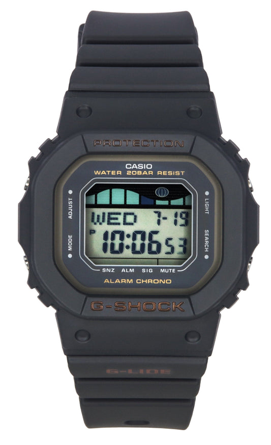 Casio G-Shock G-Lide Digital With Tide And Moon Graphs Quartz GLX-S5600-1 200M Women's Watch