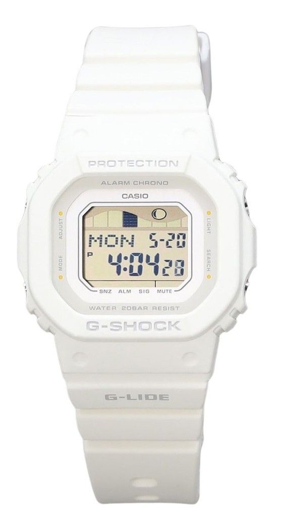 Casio G-Shock G-Lide Digital White Bio Based Resin Strap Quartz GLX-S5600-7B 200M Women's Watch