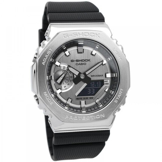 Casio G-Shock Metal Covered Analog Digital Resin Strap Quartz GM-2100-1A GM2100-1 200M Men's Watch