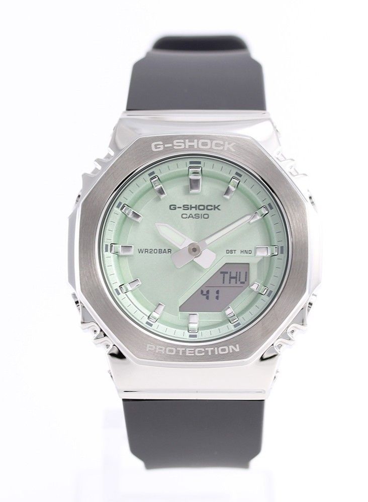 Casio G-Shock Analog Digital Bio-Based Resin Strap Light Green Dial Quartz GM-S2110-3A 200M Women's Watch