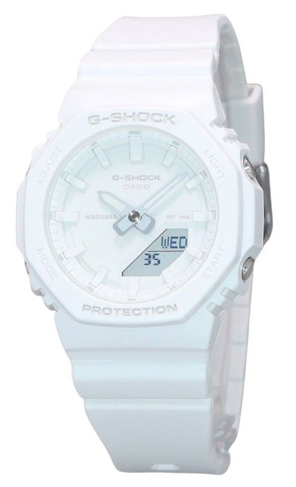 Casio G-Shock Analog Digital Resin Strap White Dial Quartz GMA-P2100-7A 200M Women's Watch