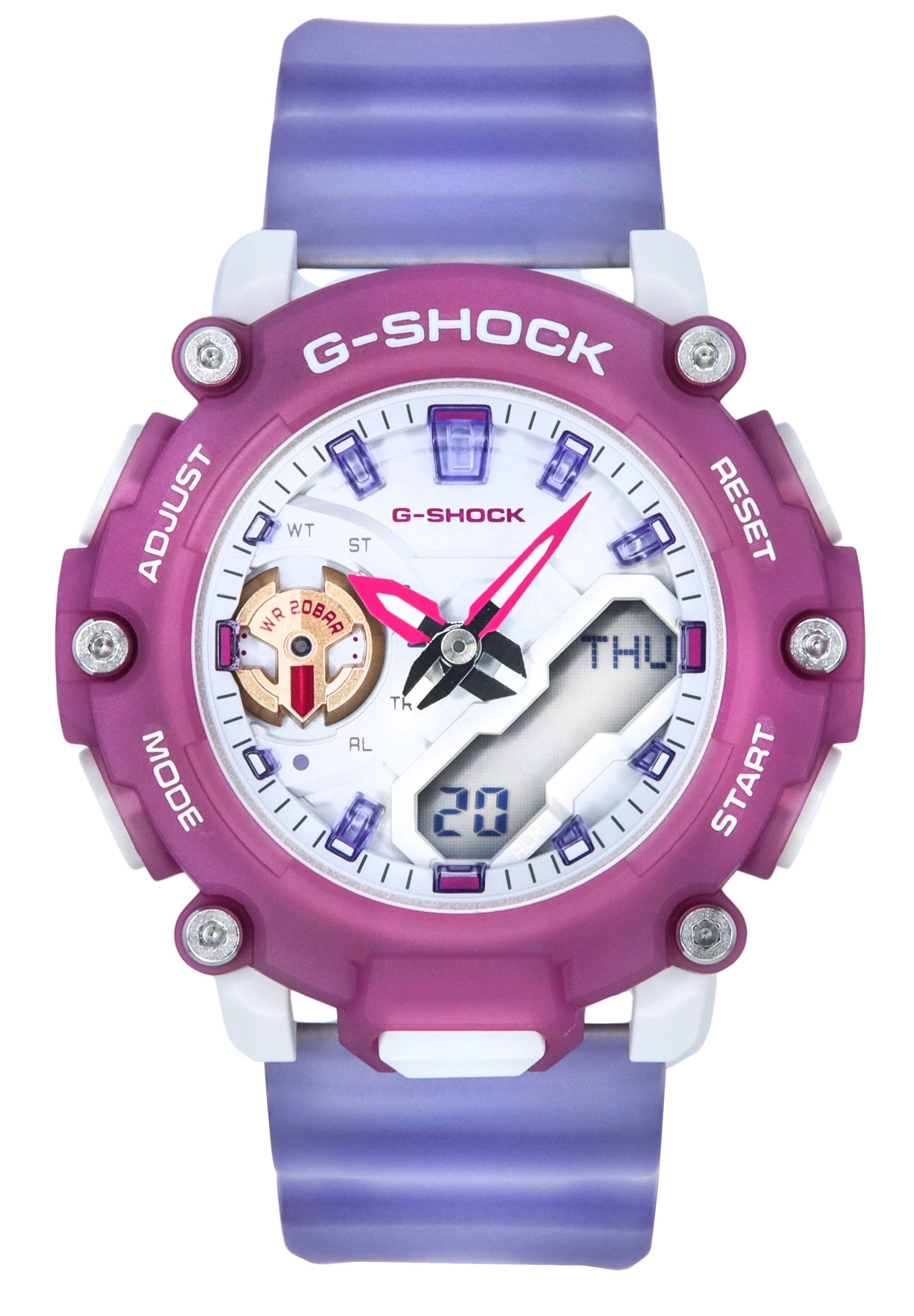 Casio G-Shock Analog Digital Translucent Resin Strap Quartz GMA-S2200PE-6A 200M Women's Watch