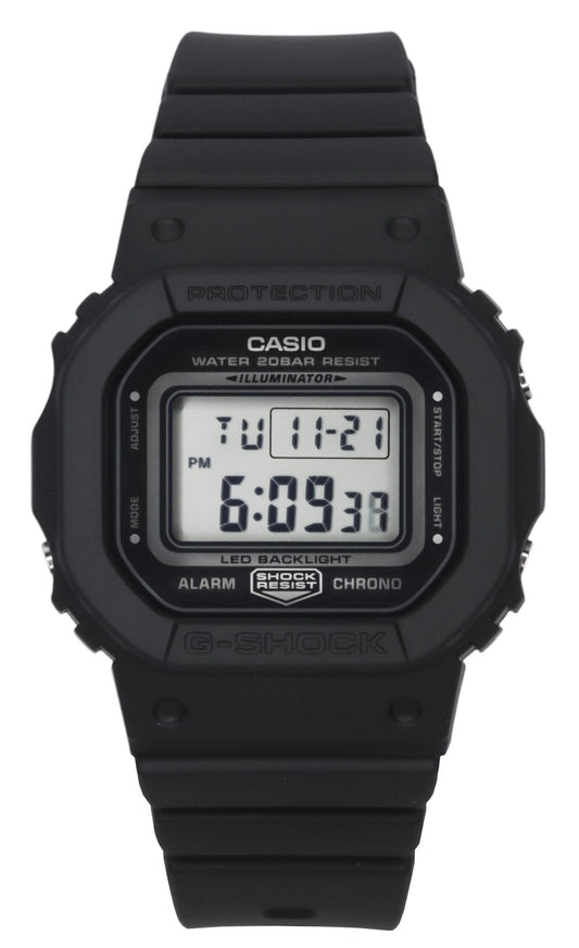 Casio G-Shock Digital Black Resin Strap Black Dial Quartz GMD-S5600BA-1 200M Women's Watch