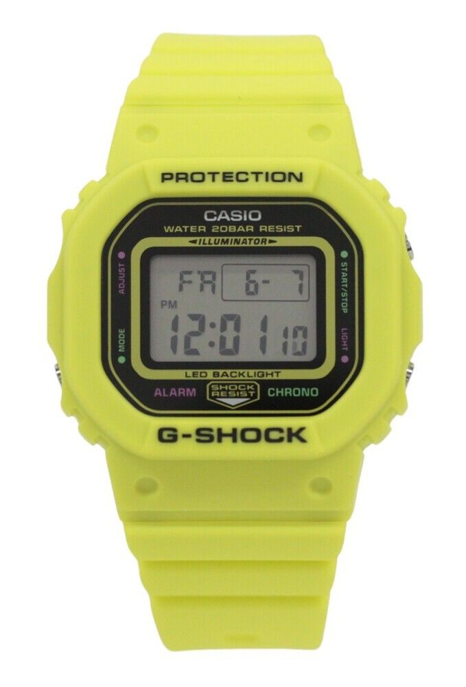 Casio G-Shock Energy Pack Series Digital Yellow Bio Based Resin Strap Quartz GMD-S5600EP-9 200M Women's Watch