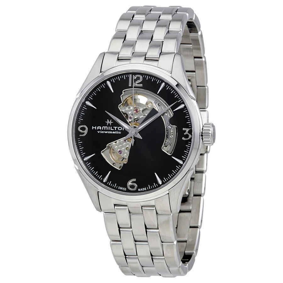 Hamilton Jazzmaster Stainless Steel Open Heart Black Dial Automatic H32705131 Men's Watch