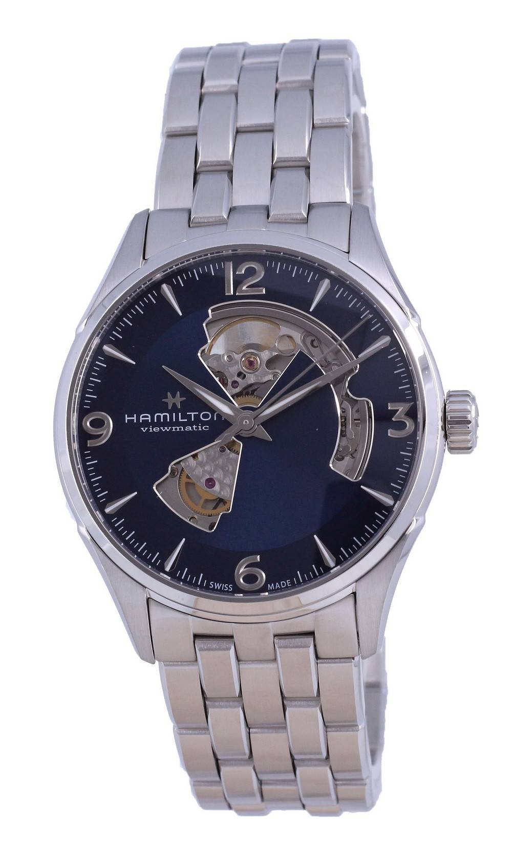 Hamilton Jazzmaster Stainless Steel Open Heart Automatic H32705141 Men's Watch