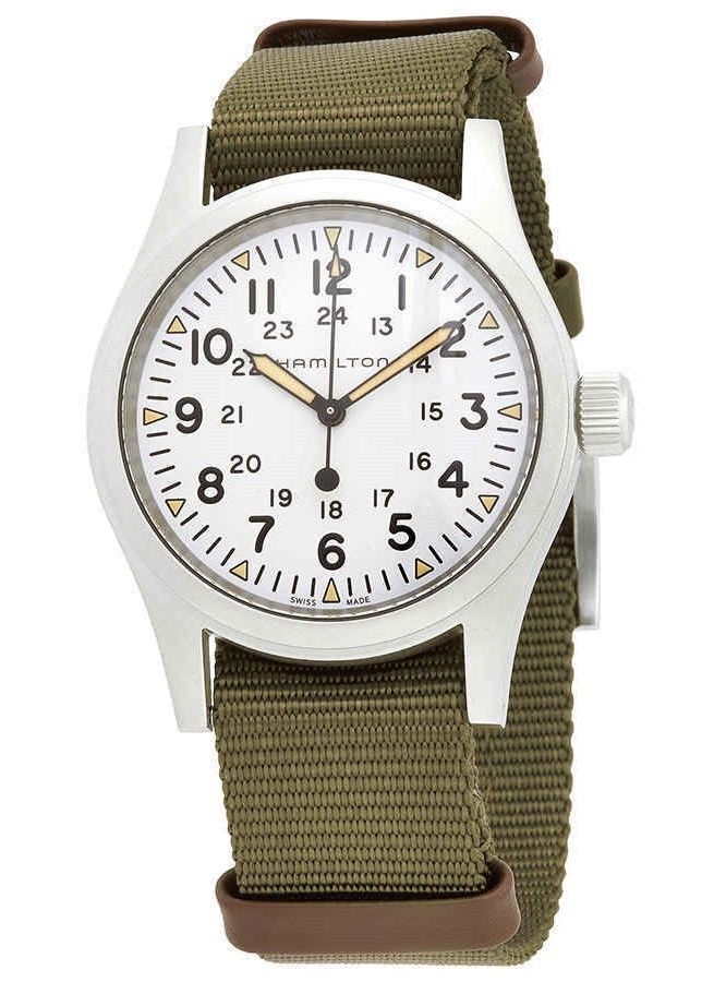 Hamilton Khaki Field White Dial Mechanical H69439411 Men's Watch