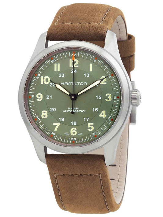 Hamilton Khaki Field Titanium Green Dial 25 Jewels Automatic H70205860 100M Unisex Watch