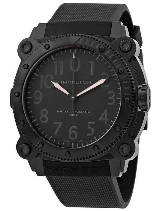 Hamilton Khaki Navy Belowzero Automatic Diver's Titanium H78505330 1000M Men's Watch