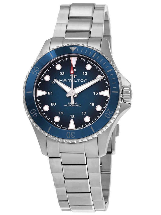 Hamilton Khaki Navy Scuba Stainless Steel Blue Dial Automatic Diver's H82505140 300M Men's Watch