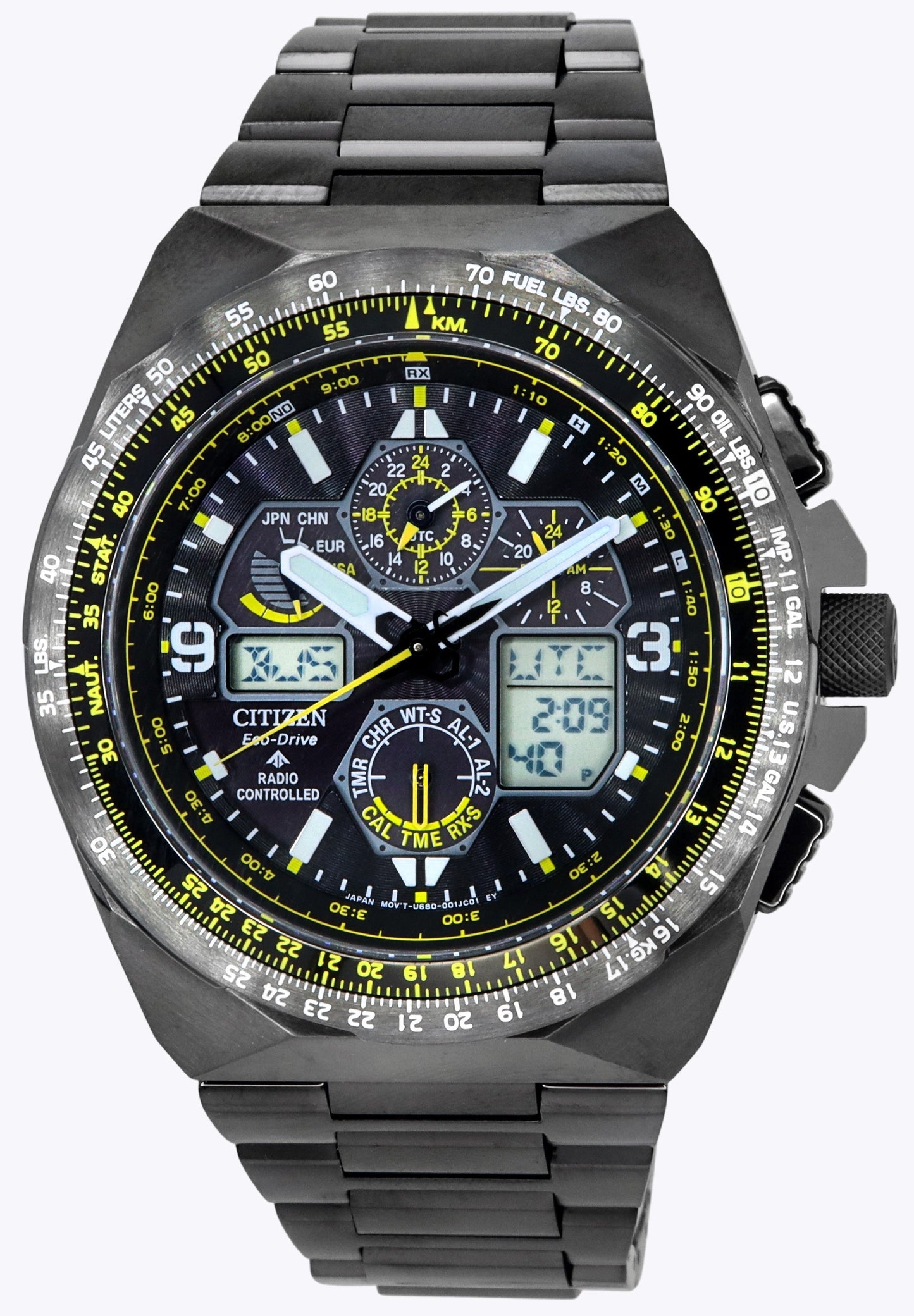 Citizen Promaster Skyhawk A-T Black Dial Chronograph Eco-Drive Diver's JY8127-59E 200M Men's Watch