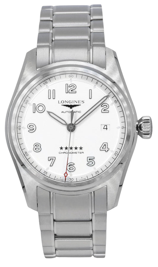 Longines Spirit Chronometer Stainless Steel Silver Dial Automatic L3.810.4.73.6 100M Men's Watch