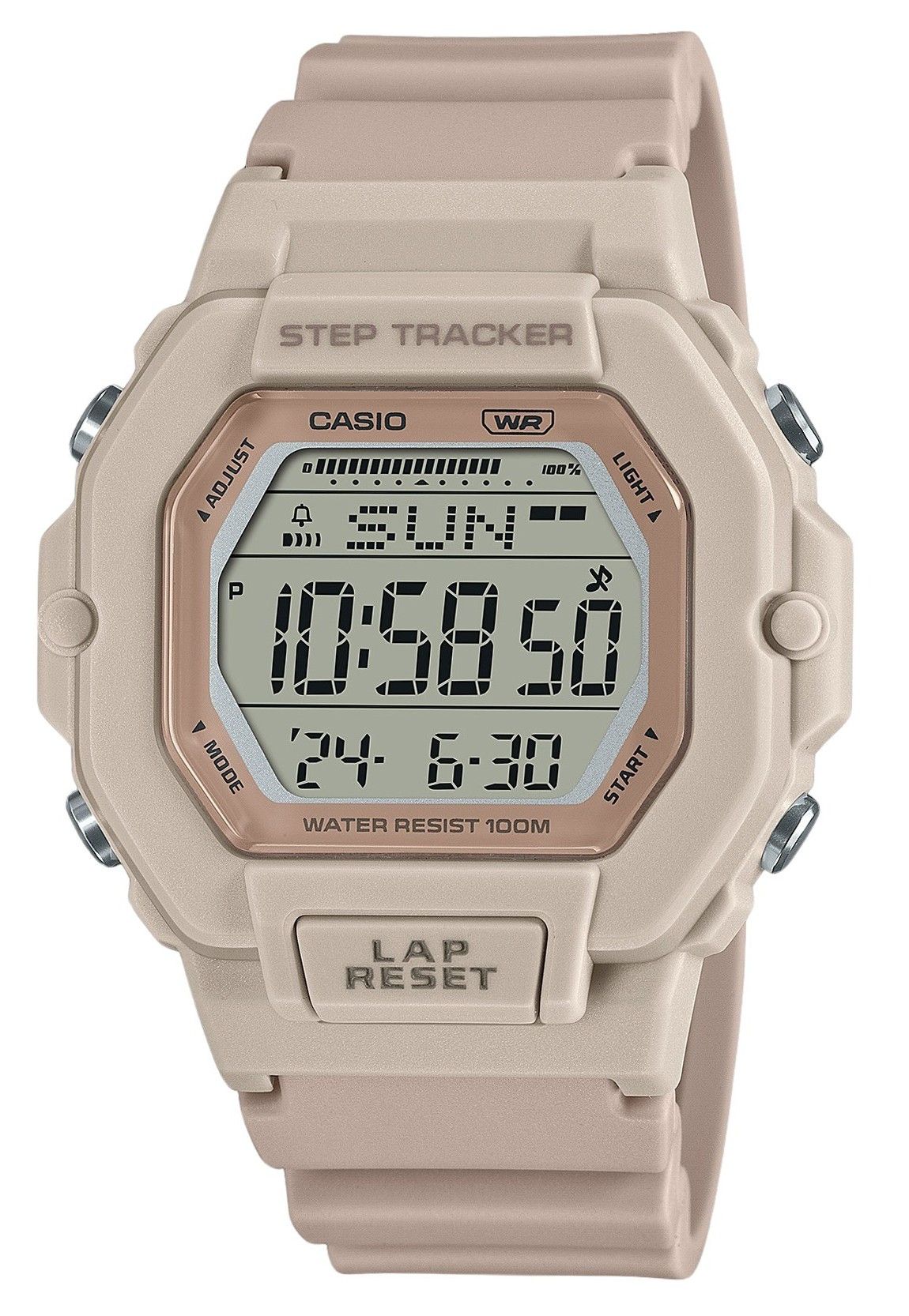 Casio Standard Digital Step Tracker Resin Strap Quartz LWS-2200H-4 Unisex Watch