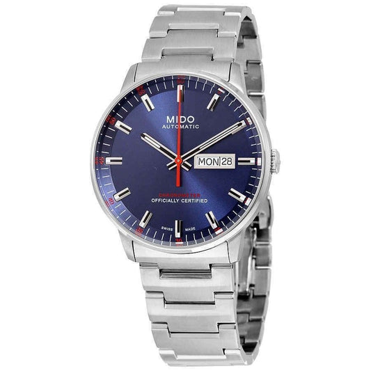 Mido Commander Chronometer Stainless Steel Blue Dial Automatic M021.431.11.041.00 Men's Watch