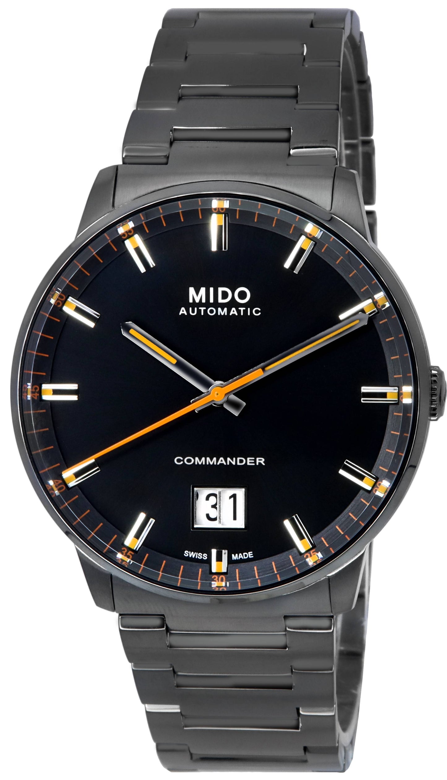 Mido Commander Big Date Black Dial Automatic M021.626.33.051.00 M0216263305100 Men's Watch