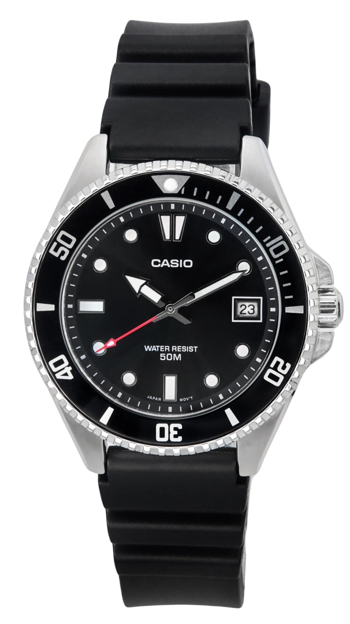 Casio Standard Analog Resin Strap Black Dial Quartz MDV-10-1A1 Men's Watch