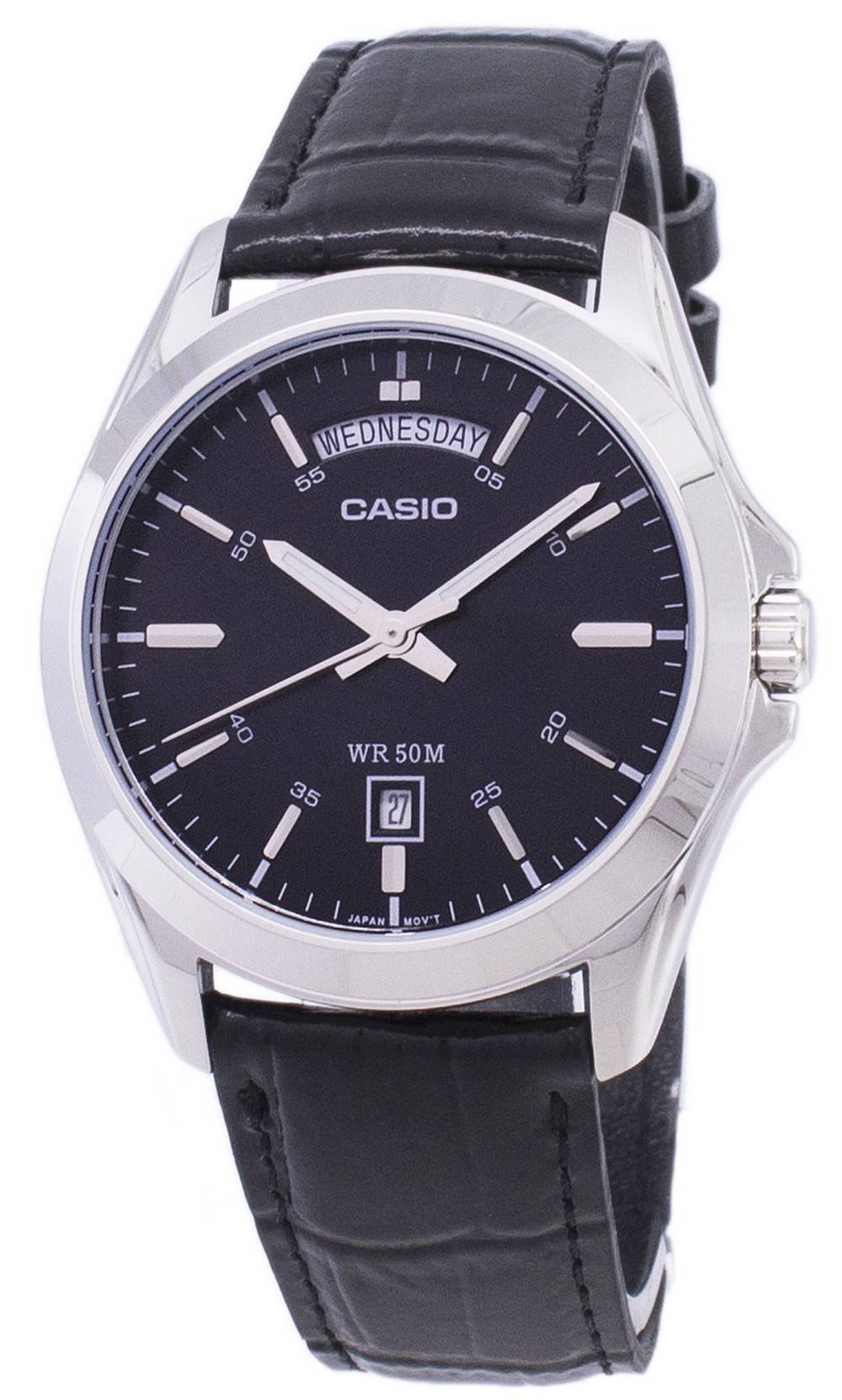 Casio Analog Black Dial MTP-1370L-1AVDF MTP-1370L-1AV Men's Watch