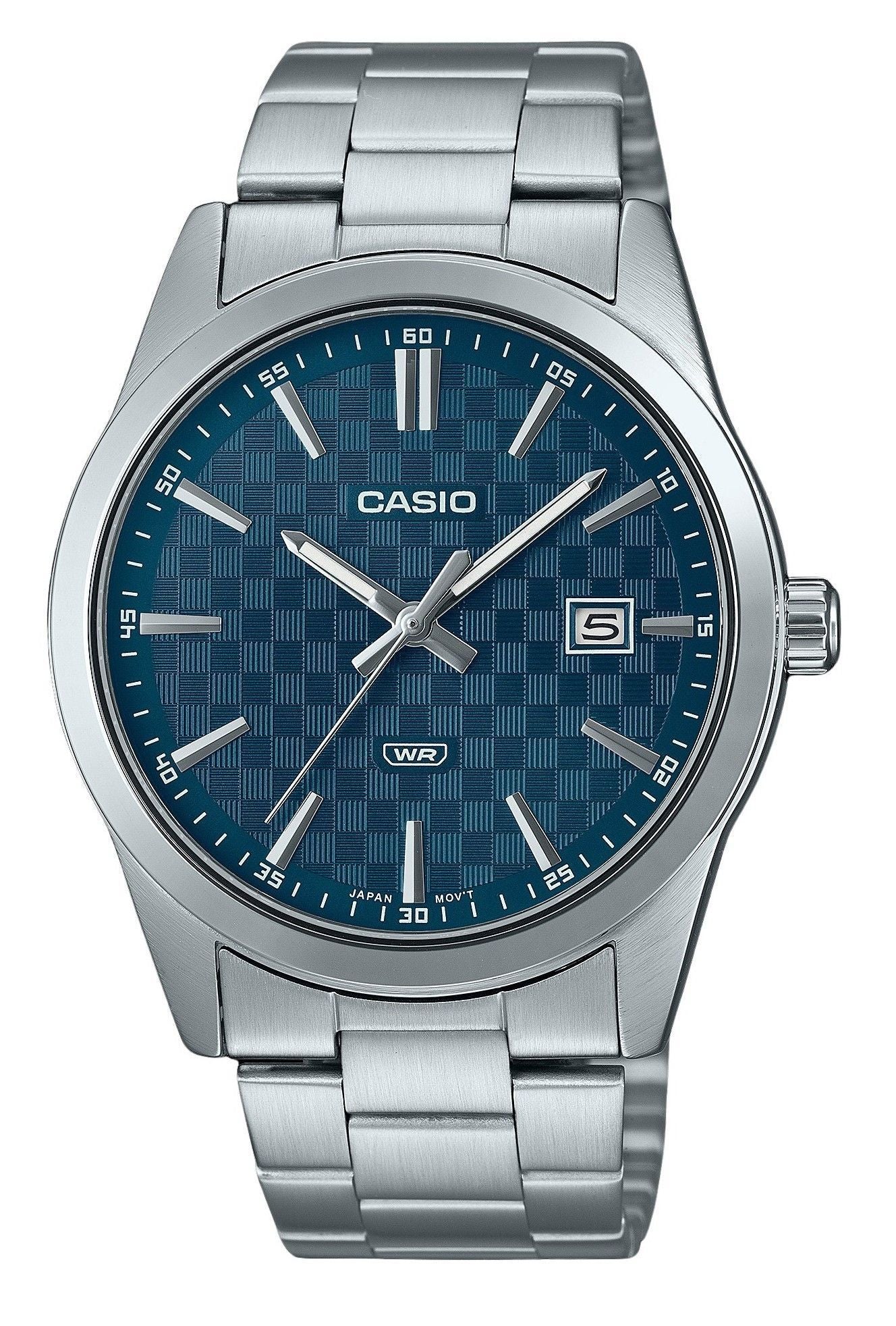 Casio Standard Analog Stainless Steel Blue Dial Quartz MTP-VD03D-2A2 Men's Watch