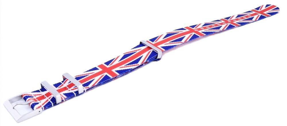 Ratio NATO28 United Kingdom National Flag Pattern Polyester 22mm Watch Strap