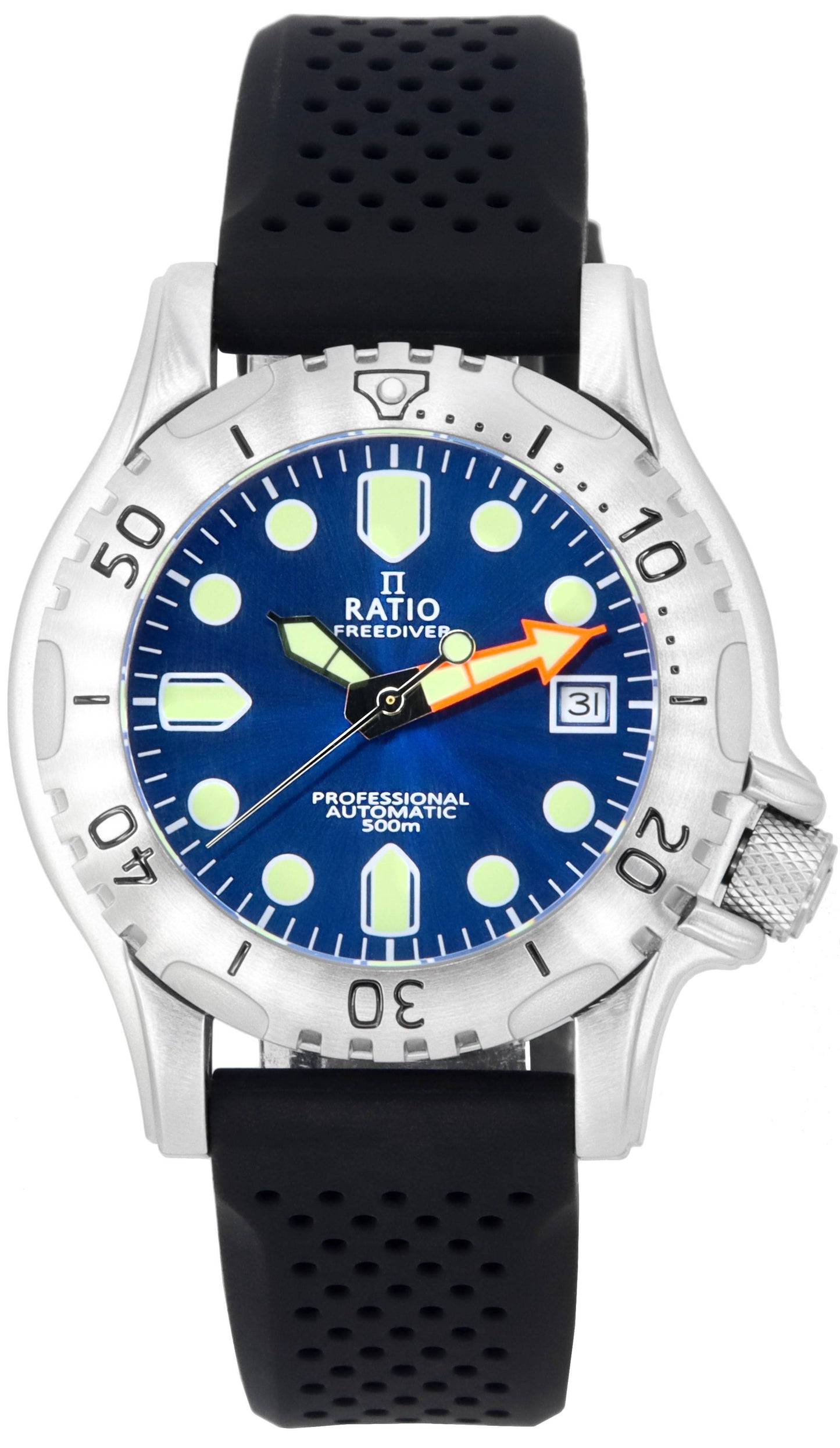 Ratio FreeDiver Professional Sapphire Blue Sunray Dial Automatic RTF019 500M Men's Watch